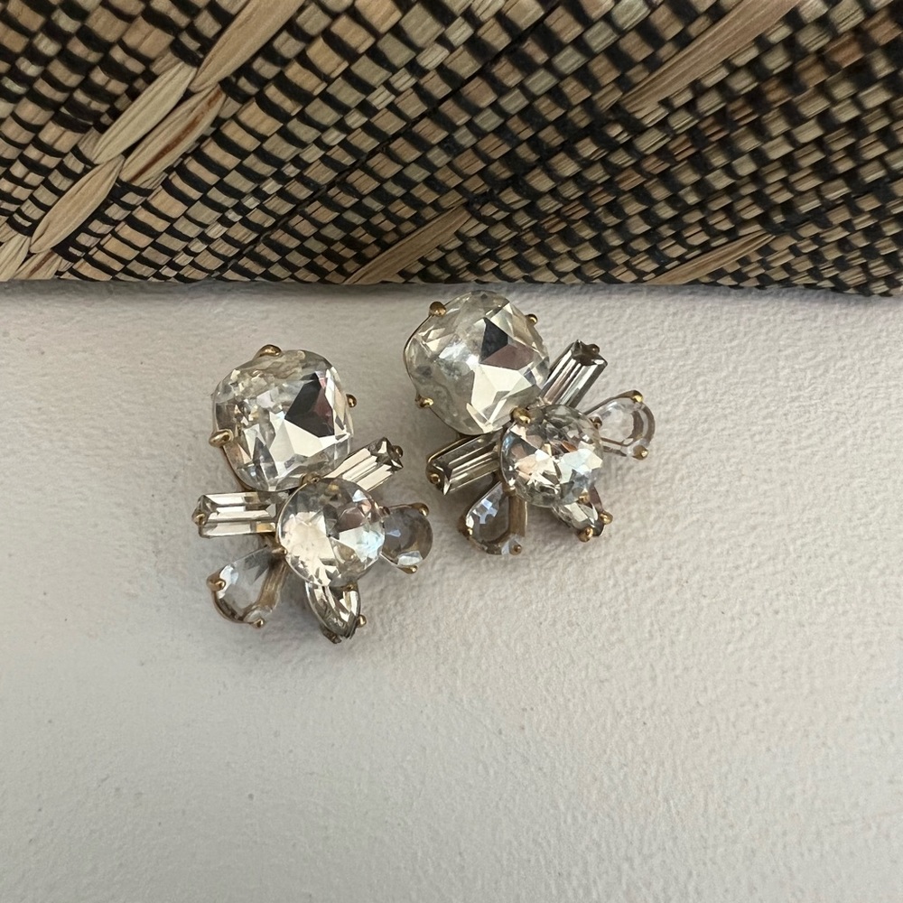J. Crew Honeycomb earrings antique gold